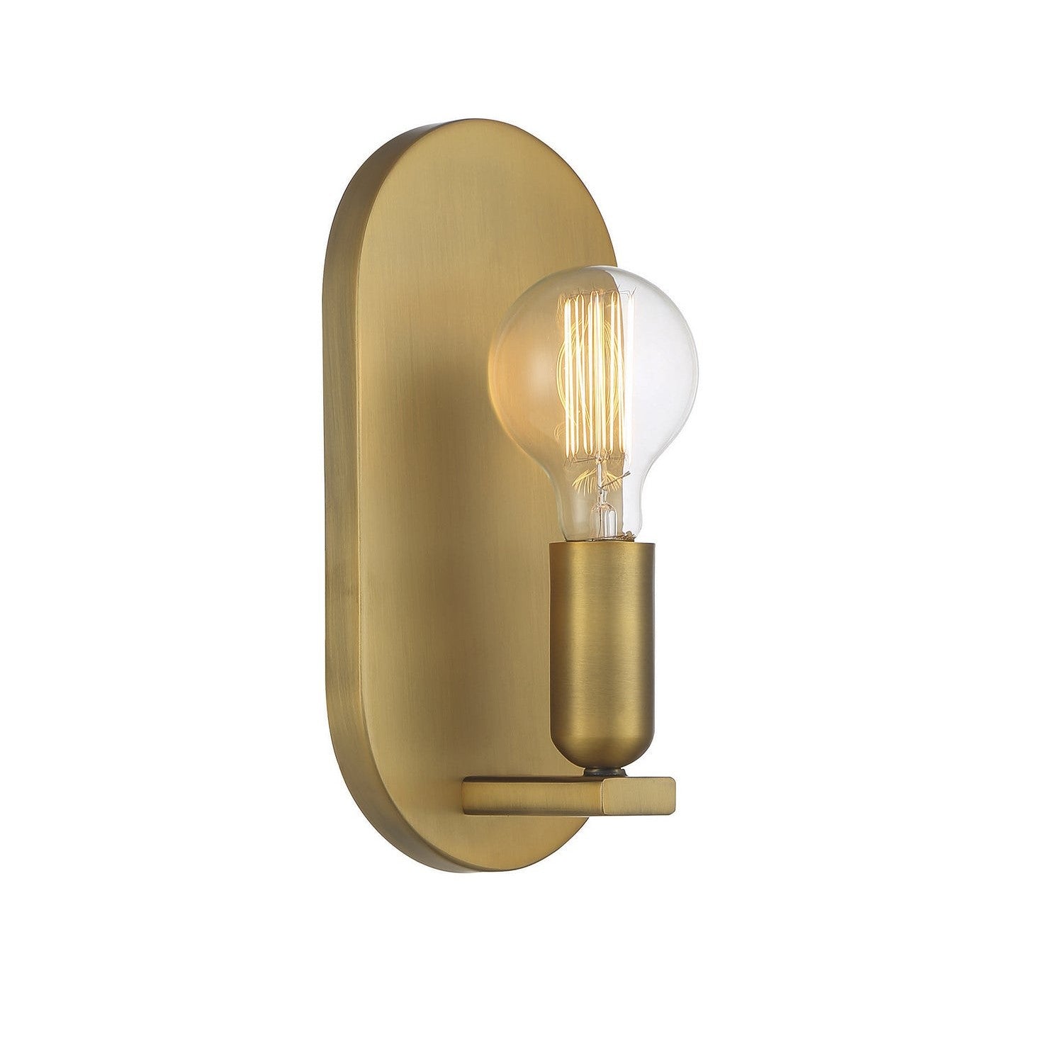 Meridian - M90059NB - One Light Wall Sconce - Natural Brass