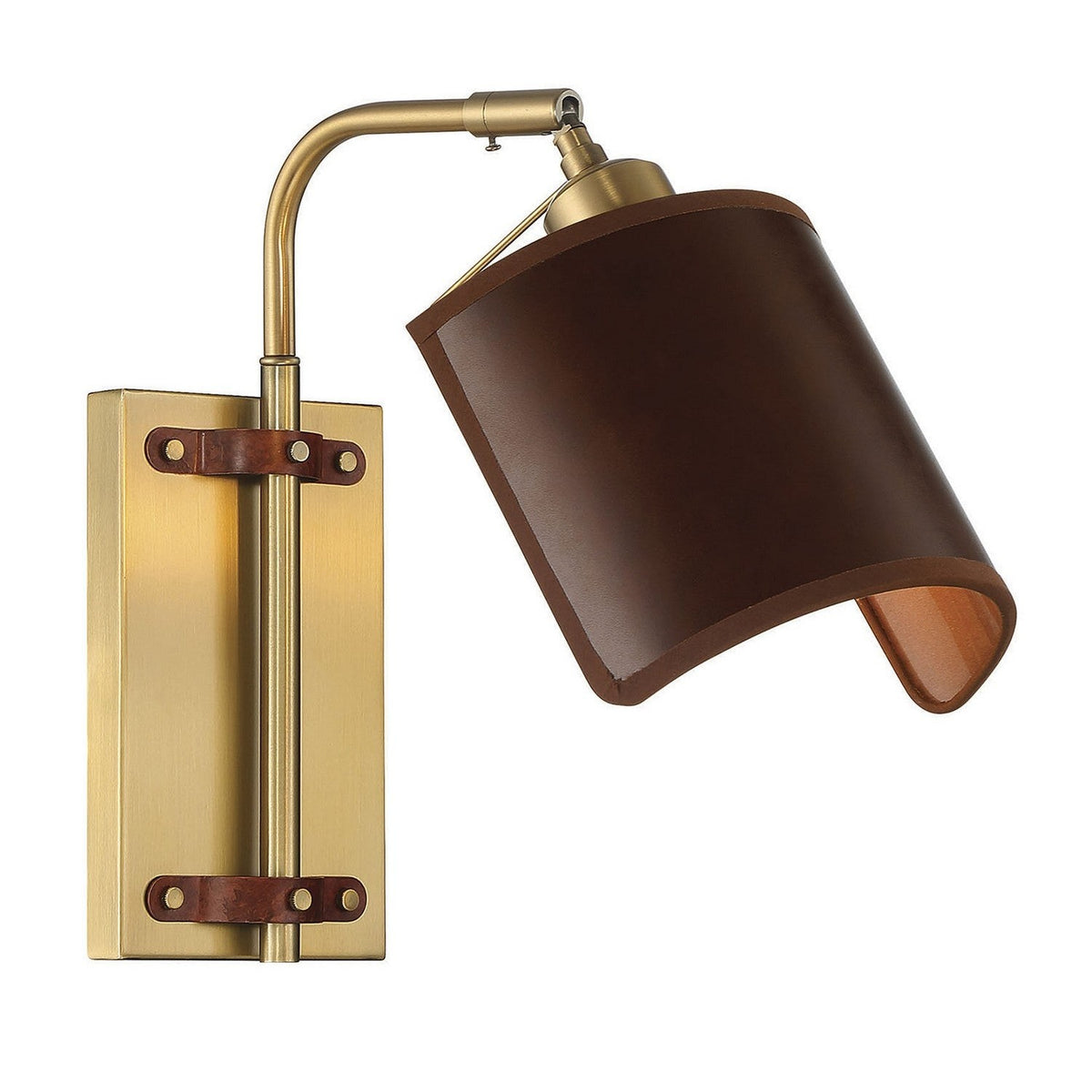 Meridian - M90062NB - One Light Wall Sconce - Natural Brass