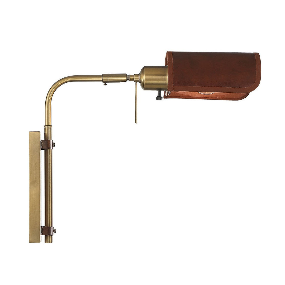 Meridian - M90062NB - One Light Wall Sconce - Natural Brass