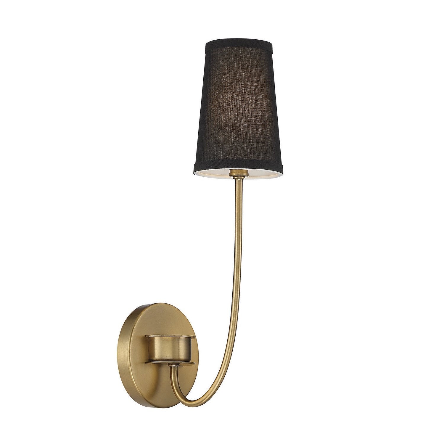 Meridian - M90064NB - One Light Wall Sconce - Natural Brass