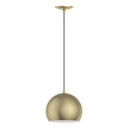 Livex Lighting - 40801-01 - One Light Pendant - Piedmont - Antique Brass