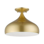 Livex Lighting - 41050-33 - One Light Semi-Flush Mount - Amador - Soft Gold