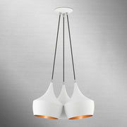 Livex Lighting - 41083-03 - Three Light Pendant - Waldorf - White