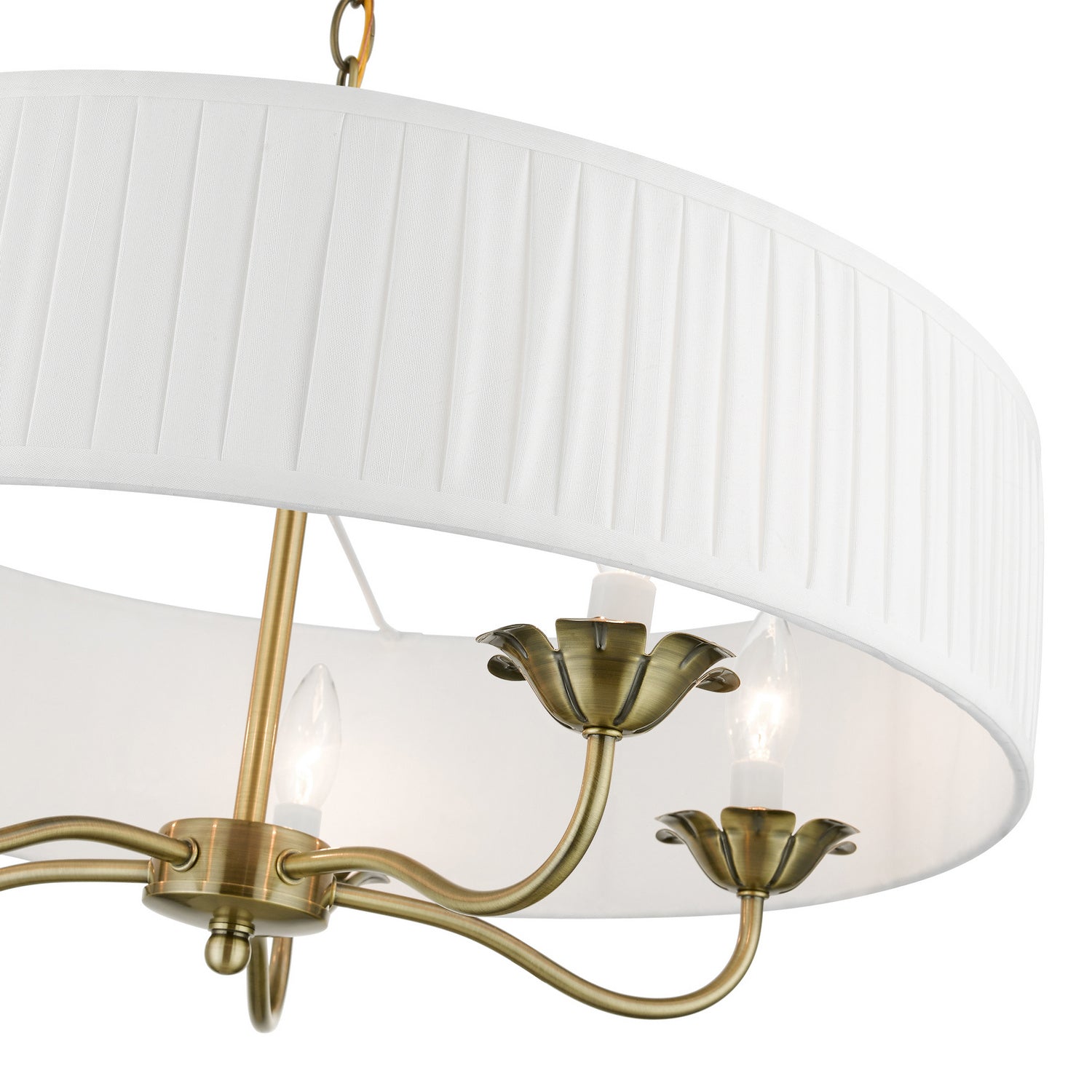Livex Lighting - 41775-01 - Five Light Pendant - Edinburgh - Antique Brass