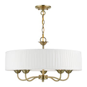Livex Lighting - 41775-01 - Five Light Pendant - Edinburgh - Antique Brass