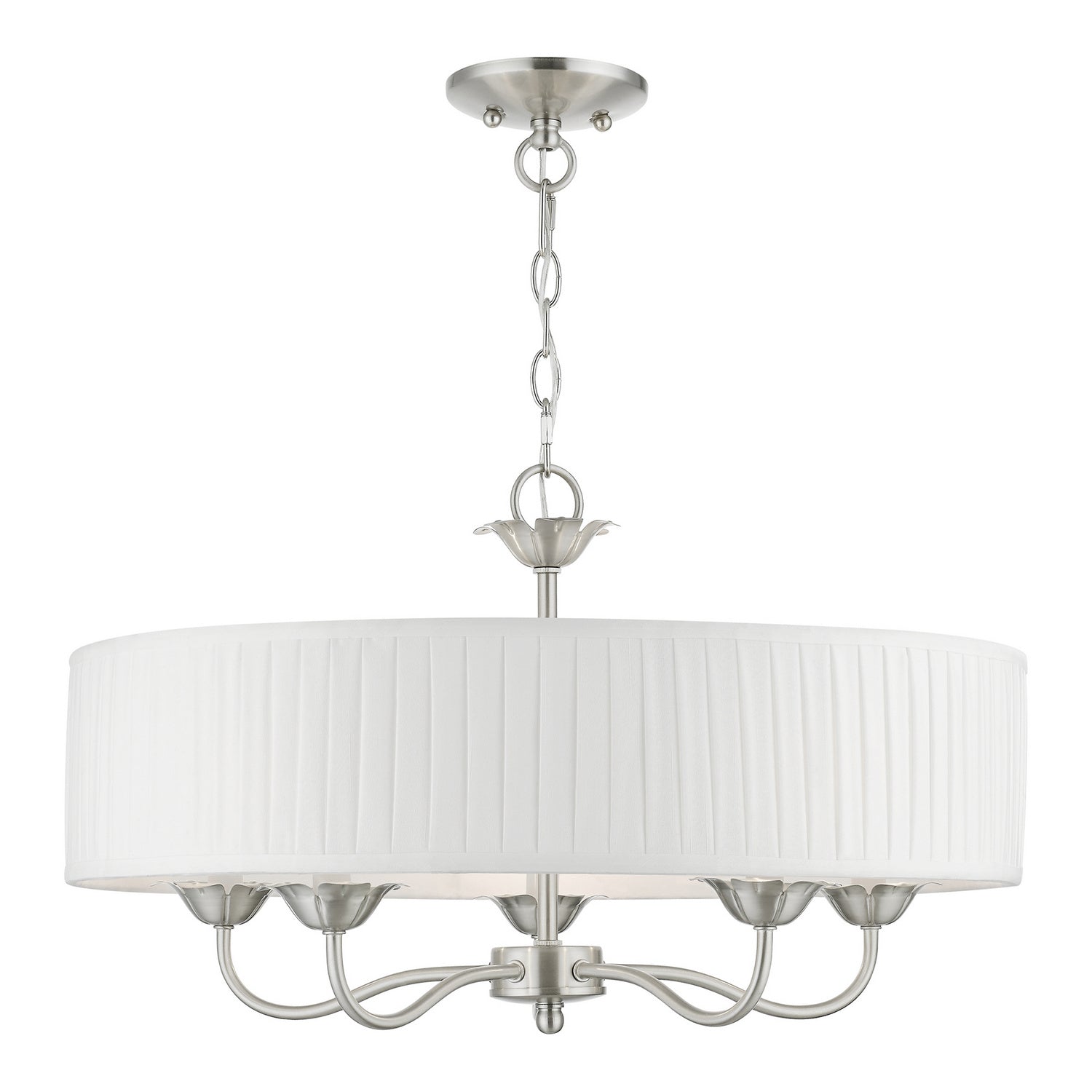 Livex Lighting - 41775-91 - Five Light Pendant - Edinburgh - Brushed Nickel