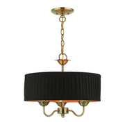 Livex Lighting - 41863-01 - Three Light Pendant - Harrington - Antique Brass