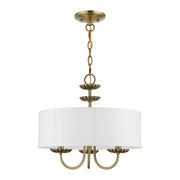 Livex Lighting - 42983-01 - Three Light Pendant - Brookdale - Antique Brass