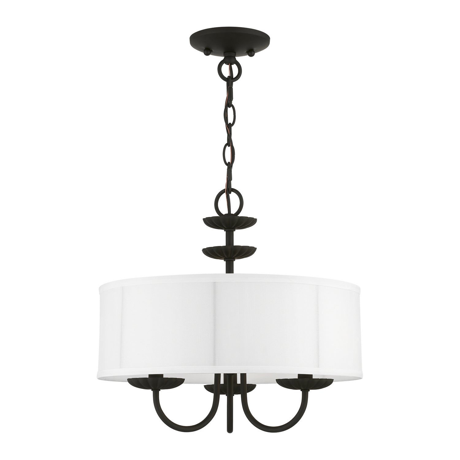 Livex Lighting - 42983-04 - Three Light Pendant - Brookdale - Black