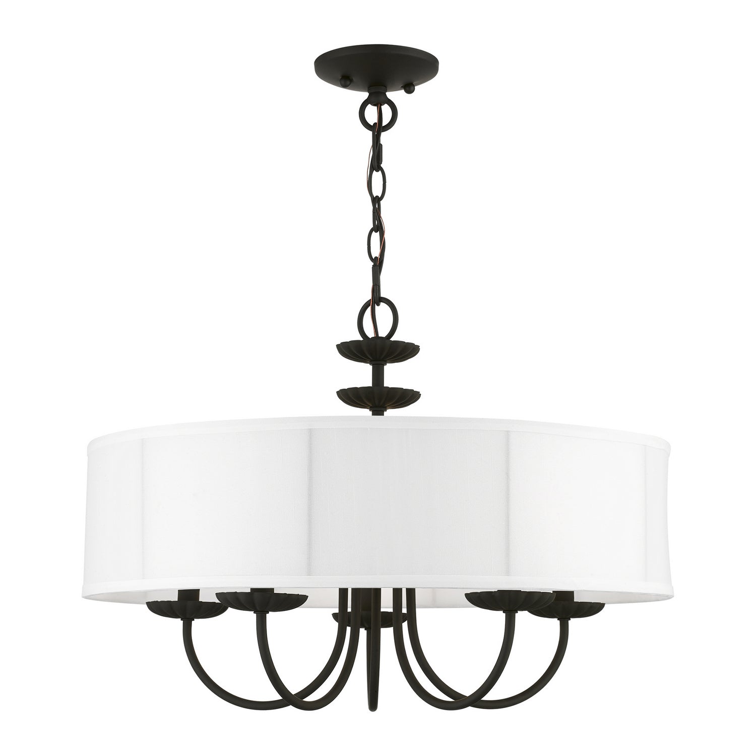 Livex Lighting - 42985-04 - Five Light Pendant - Brookdale - Black