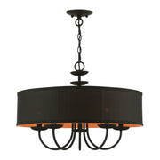 Livex Lighting - 45125-04 - Five Light Pendant - Winchester - Black