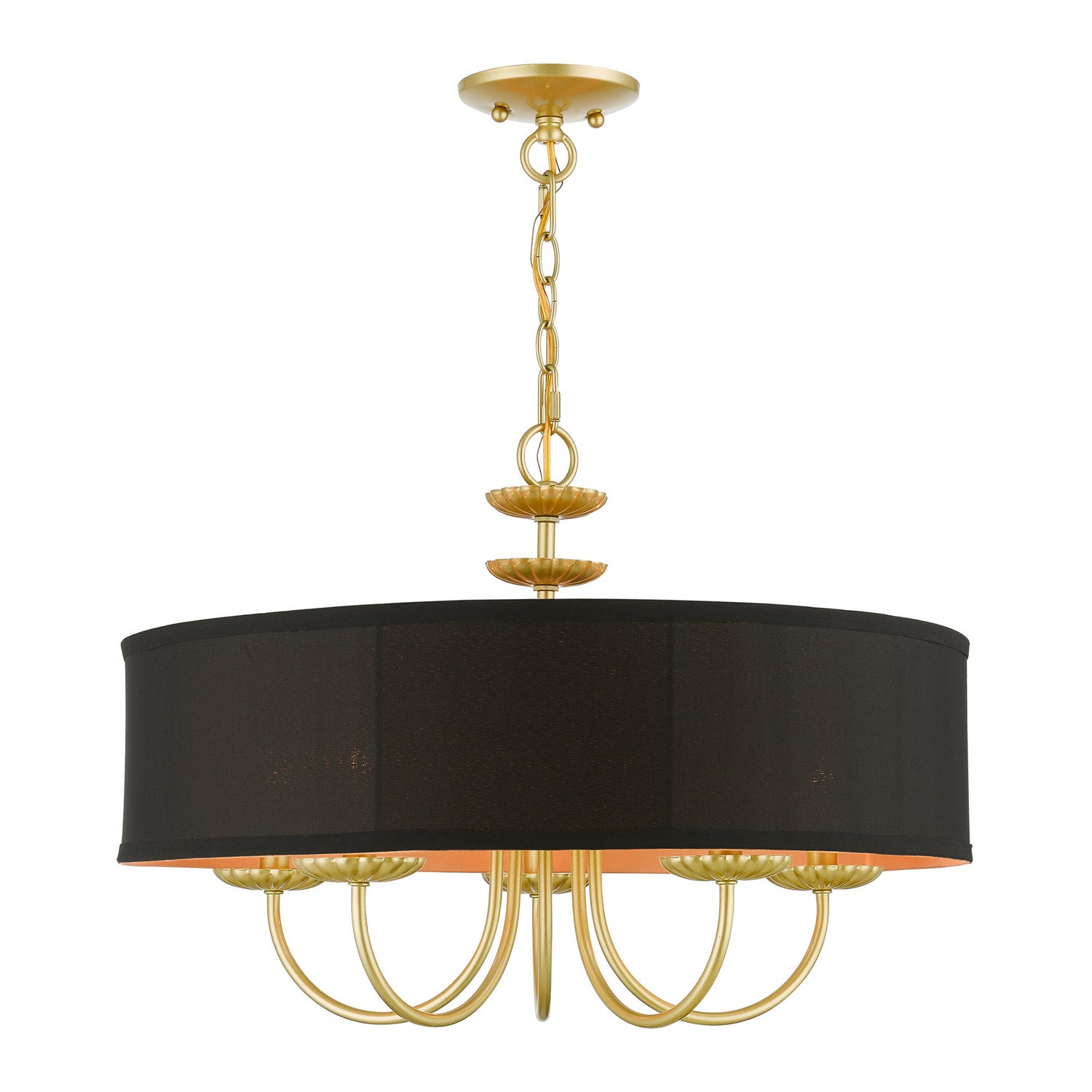 Livex Lighting - 45125-33 - Five Light Pendant - Winchester - Soft Gold