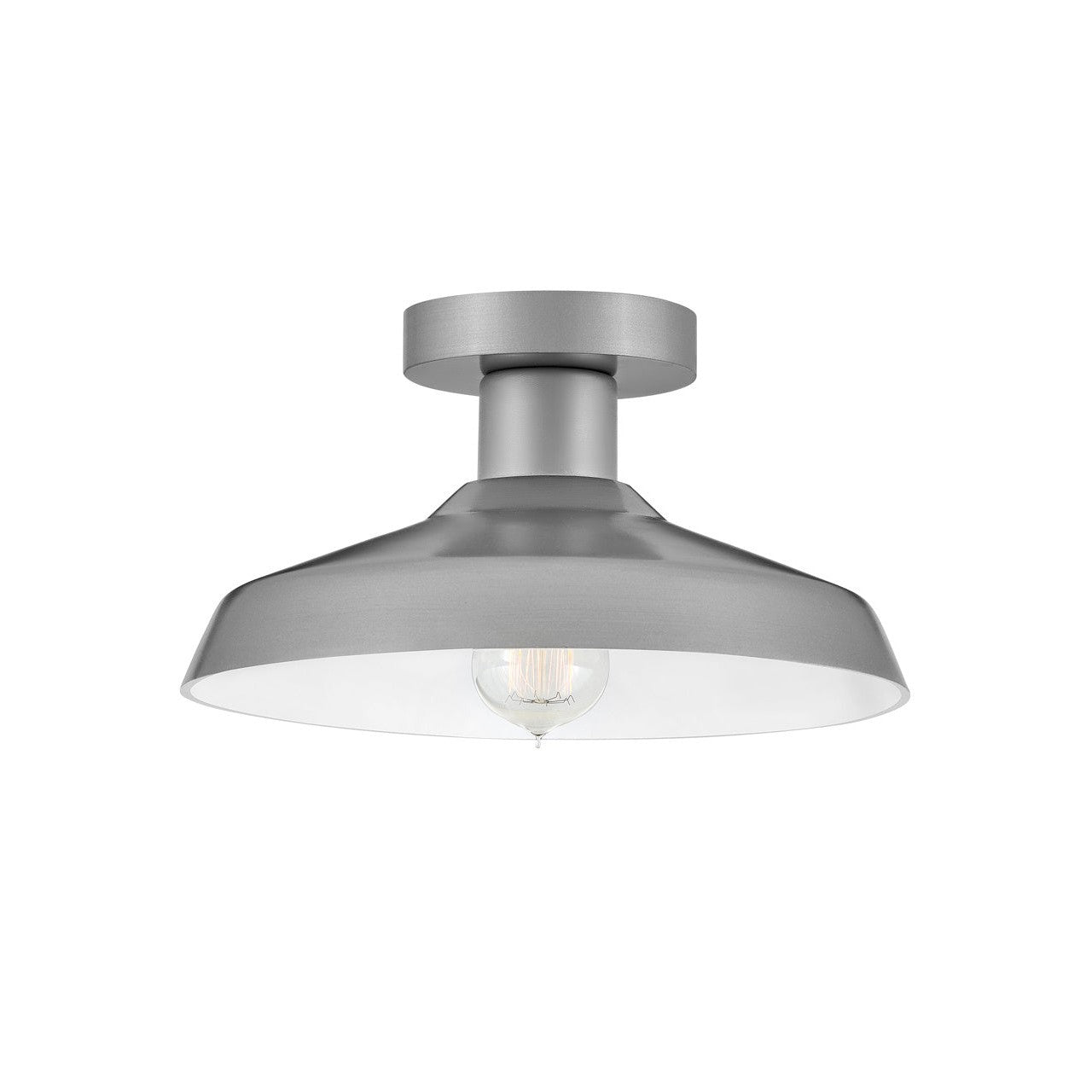Hinkley - 12072AL - LED Flush Mount - Forge - Antique Brushed Aluminum