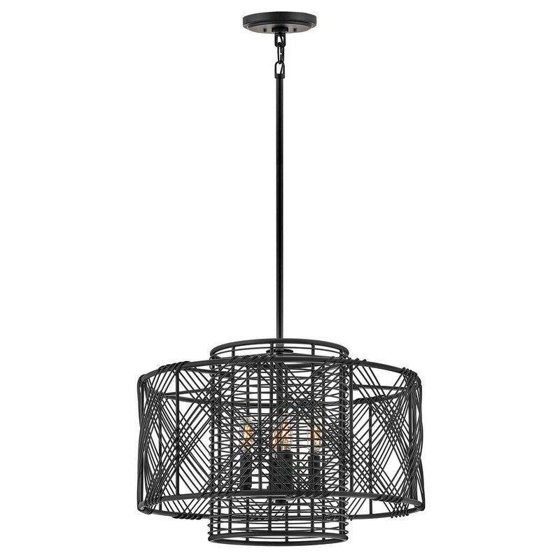 Hinkley - 41063BLK - LED Pendant - Nikko - Black