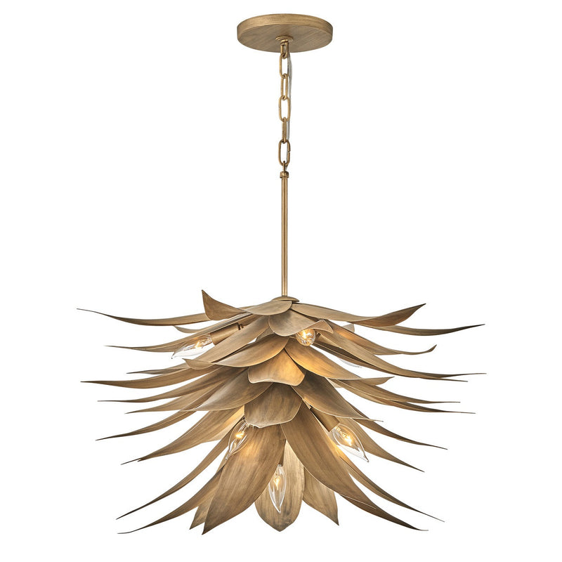 Fredrick Ramond - FR30815BNG - LED Pendant - Agave - Burnished Gold