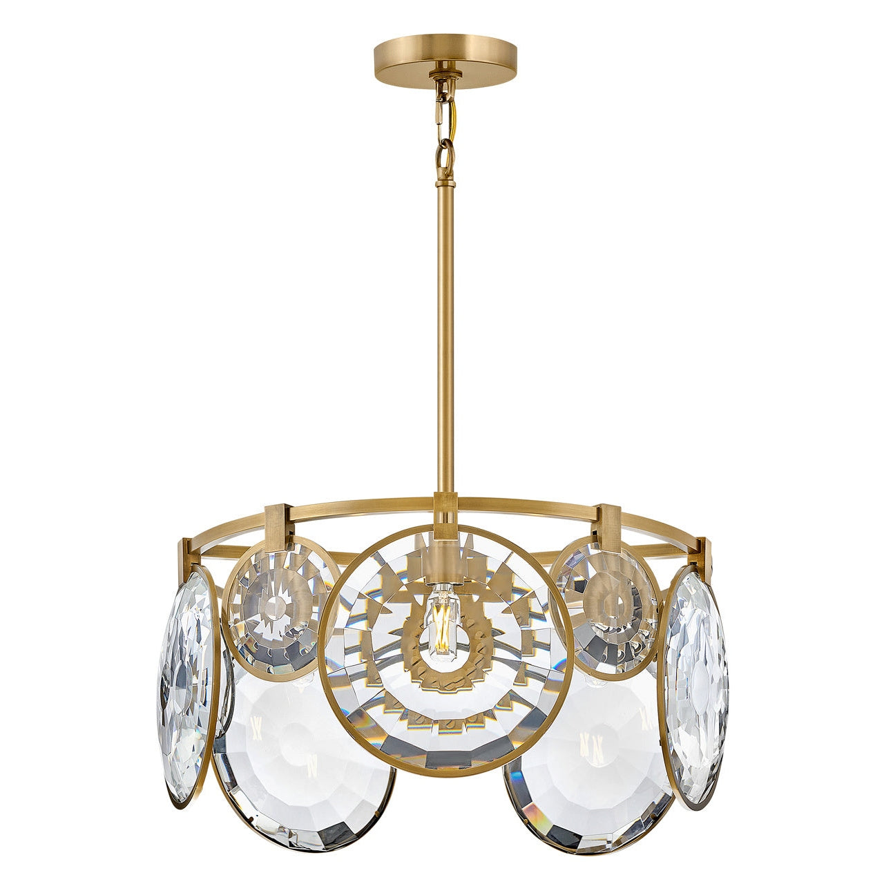 Fredrick Ramond - FR31263HBR - LED Pendant - Nala - Heritage Brass