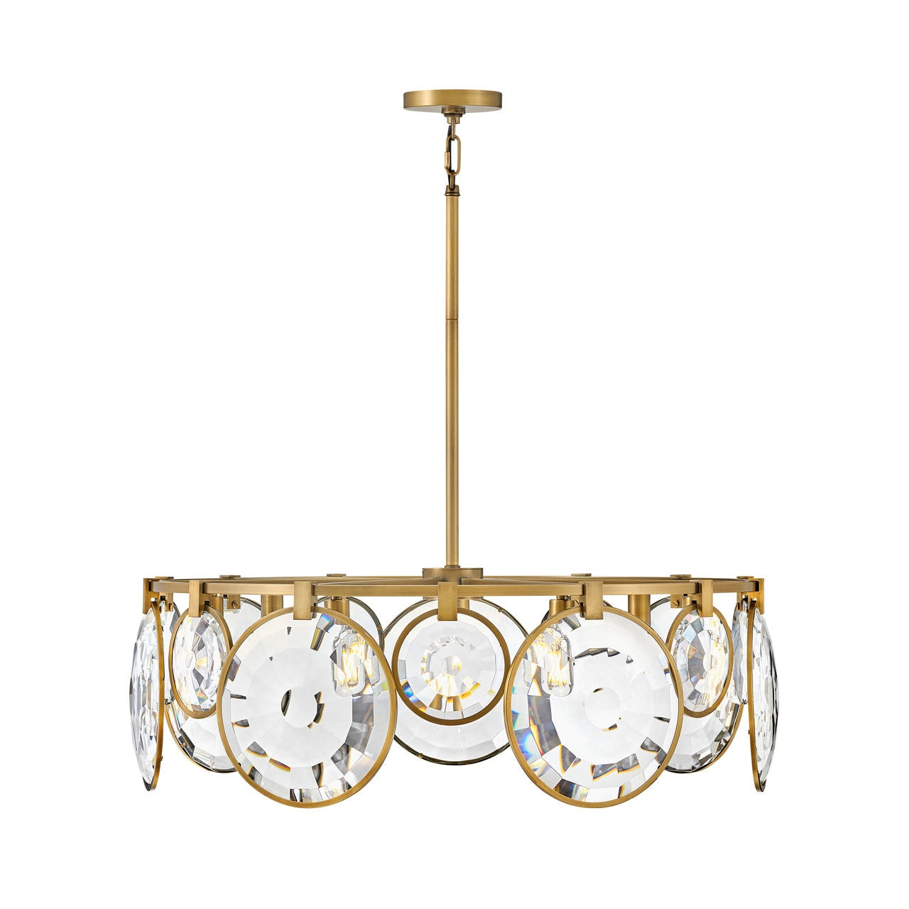 Fredrick Ramond - FR31265HBR - LED Pendant - Nala - Heritage Brass