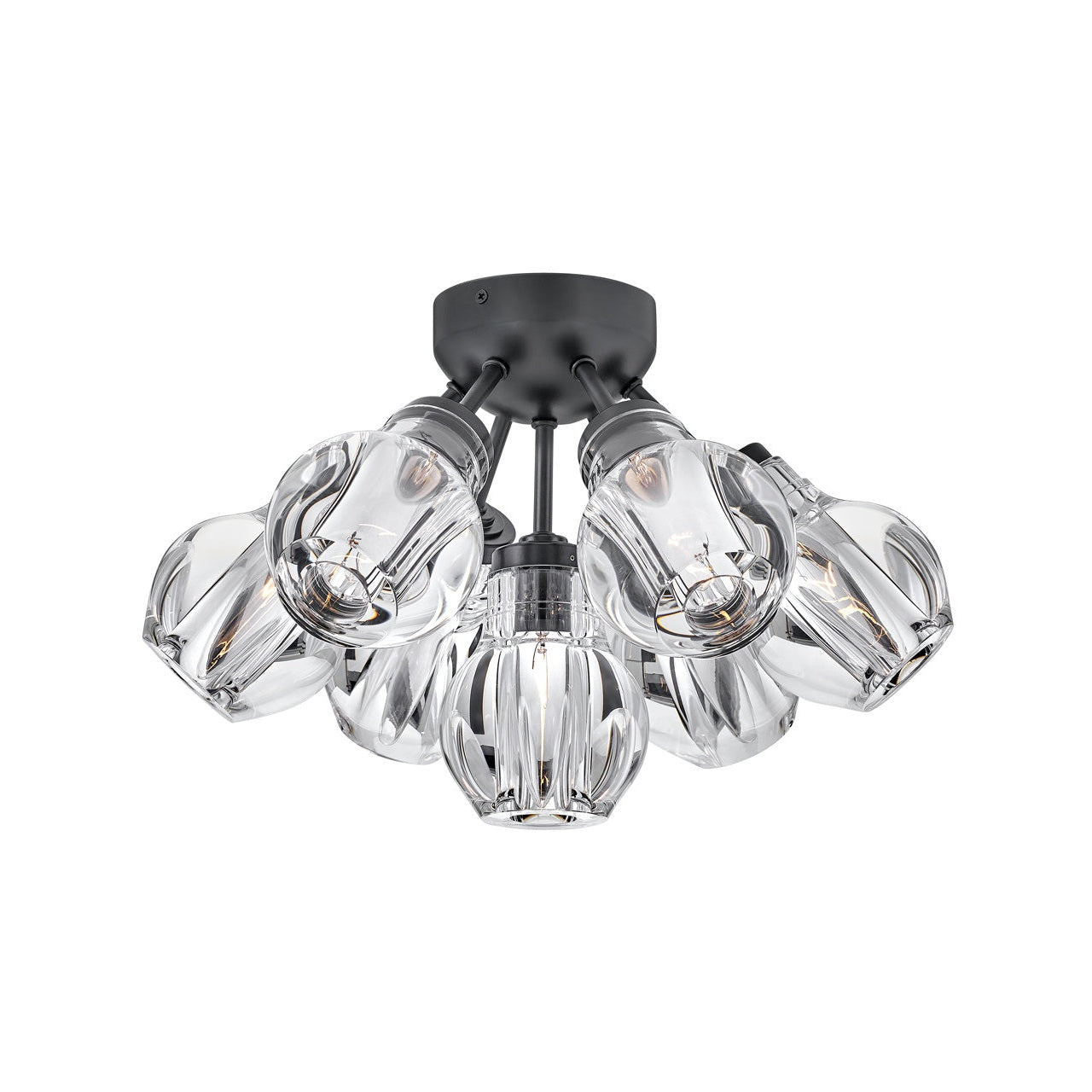 Fredrick Ramond - FR46951BLK - LED Semi-Flush Mount - Elise - Black