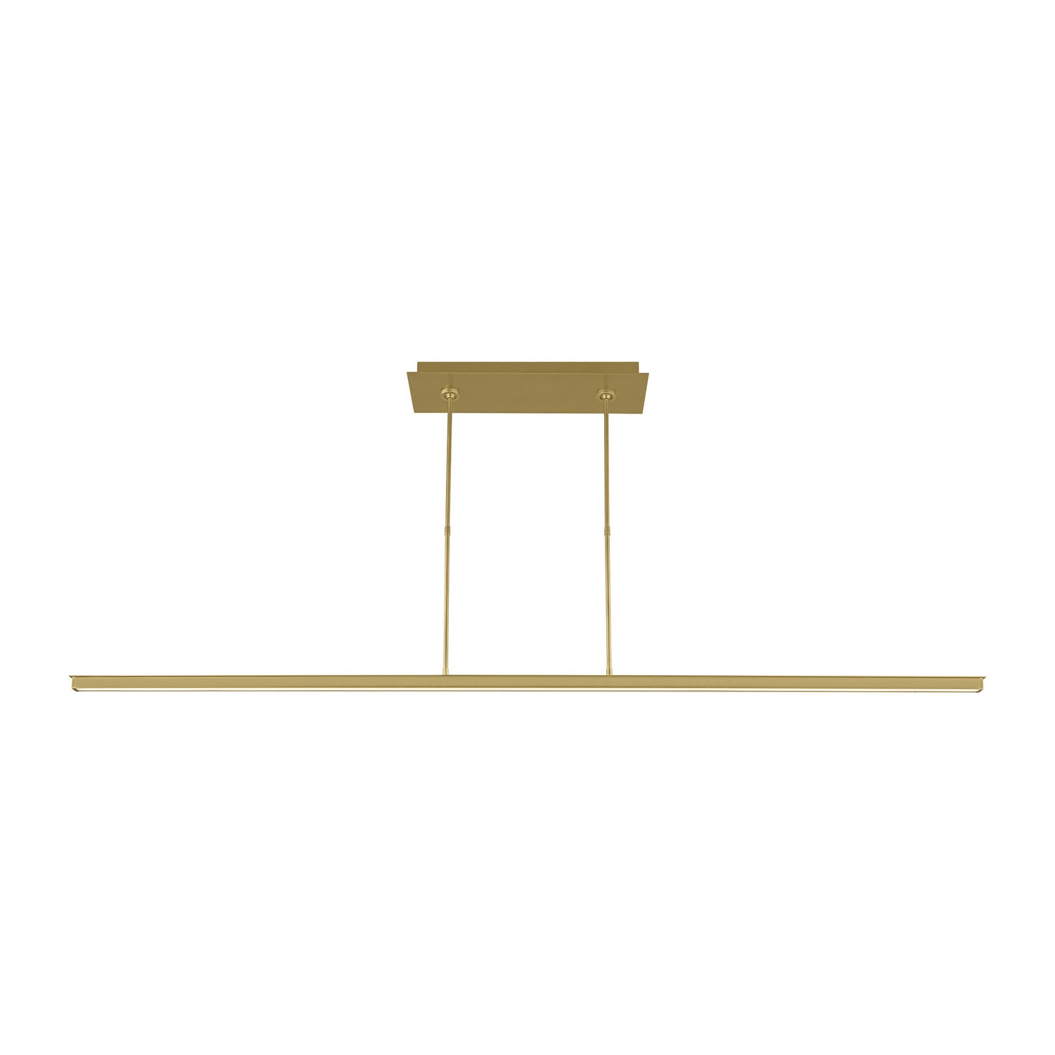Visual Comfort Modern - 700LSSTG72NB-LED927 - LED Linear Suspension - Stagger - Natural Brass