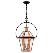 Quoizel - BURD1916AC - Two Light Outdoor Hanging Lantern - Burdett - Aged Copper