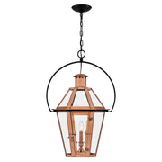 Quoizel - BURD2818AC - Three Light Pendant - Burdett - Aged Copper