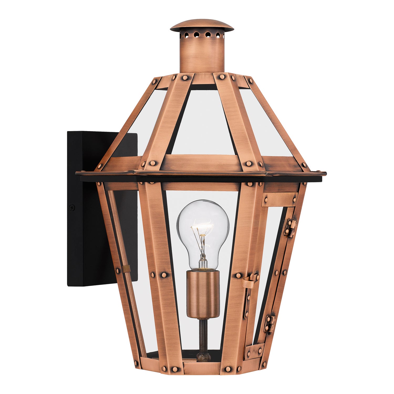 Quoizel - BURD8411AC - One Light Outdoor Wall Mount - Burdett - Aged Copper