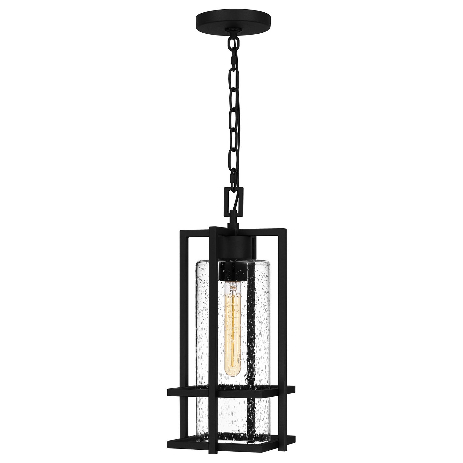Quoizel - DMN1907EK - One Light Outdoor Hanging Lantern - Damien - Earth Black