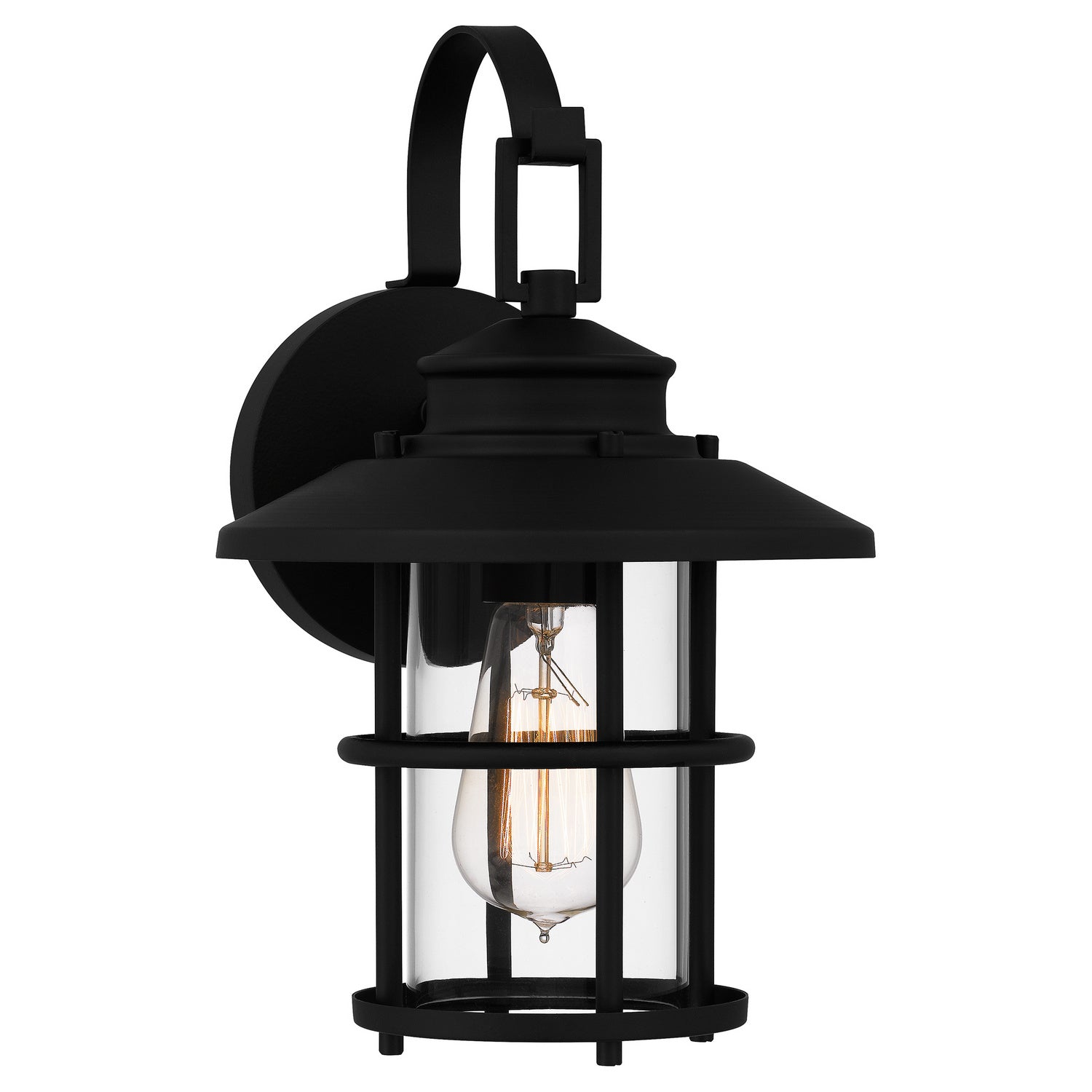 Quoizel - LOM8408MBK - One Light Outdoor Wall Mount - Lombard - Matte Black