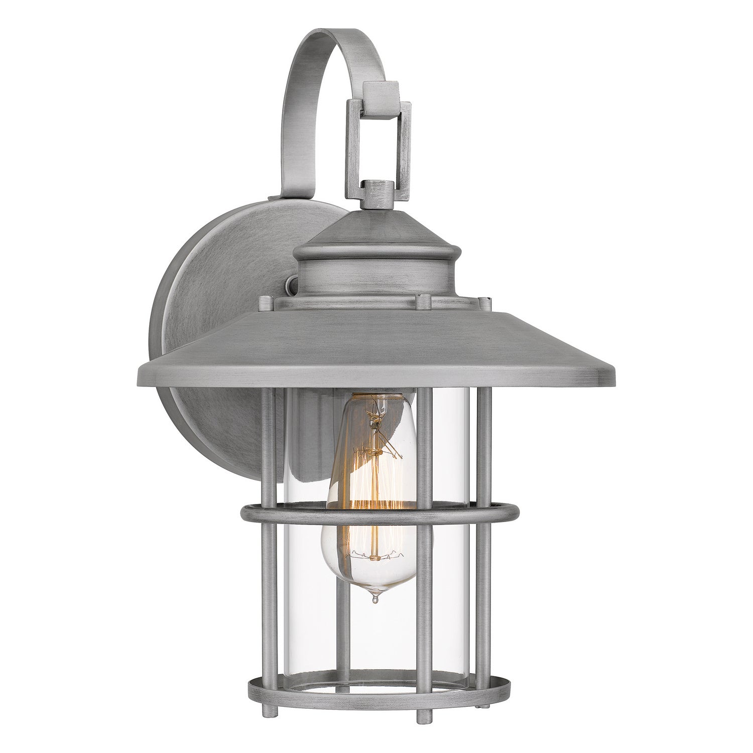 Quoizel - LOM8409ABA - One Light Outdoor Wall Mount - Lombard - Antique Brushed Aluminum