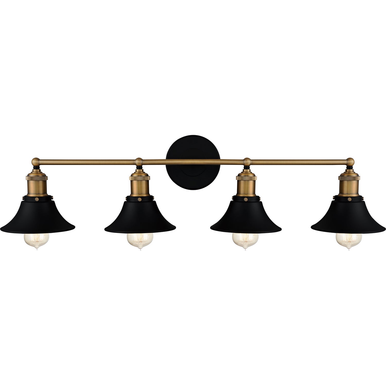 Quoizel - TRF8633MBK - Four Light Bath - Trafalgar - Matte Black