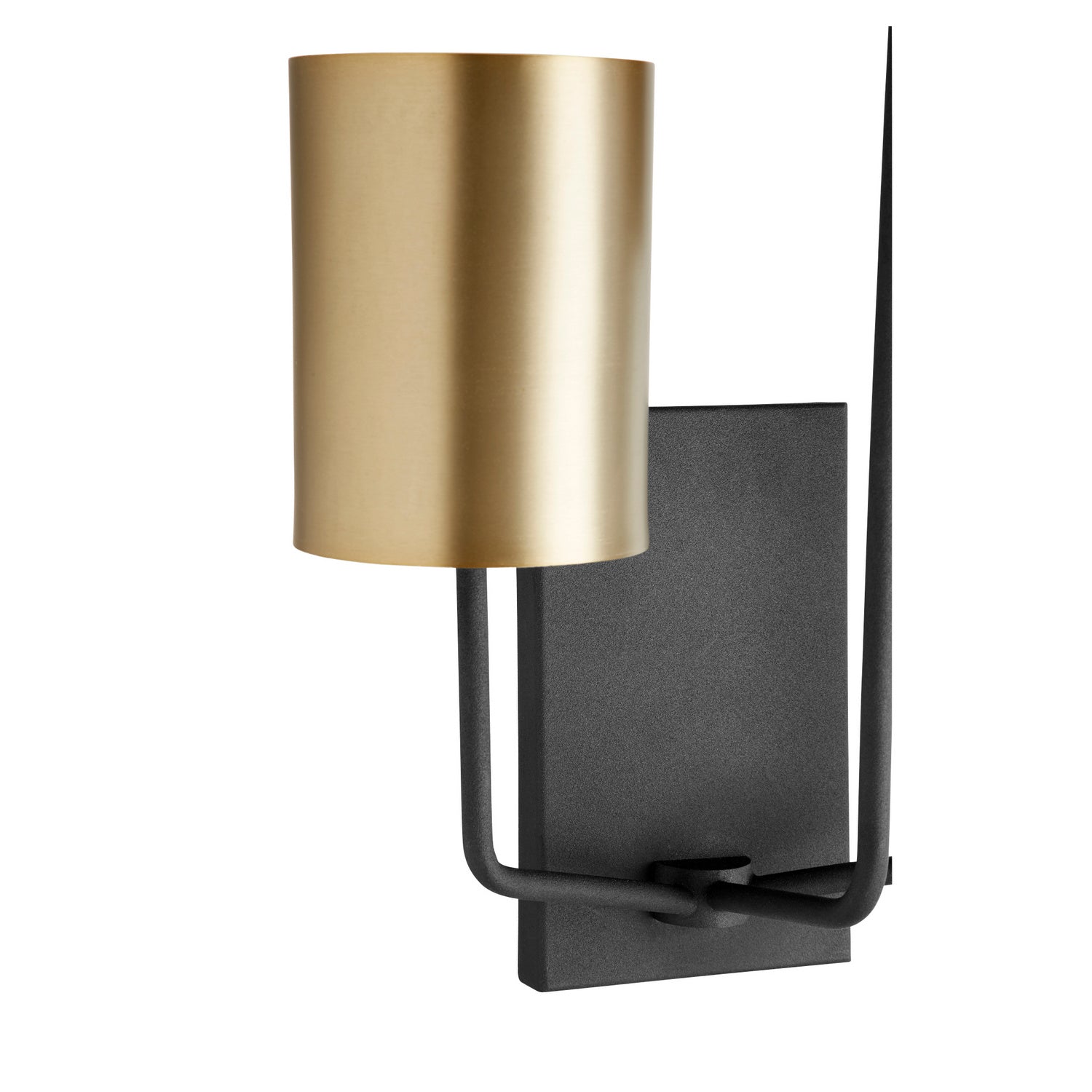 Quorum - 557-3-6980 - Three Light Wall Mount - Harmony - Textured Black w/ Aged Brass