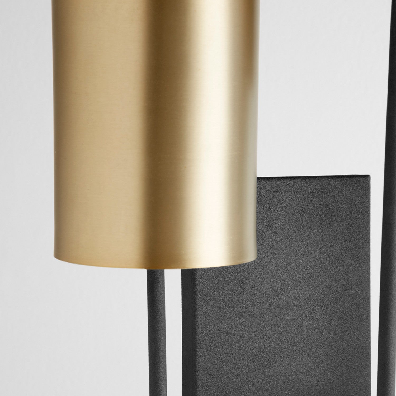 Quorum - 557-3-6980 - Three Light Wall Mount - Harmony - Textured Black w/ Aged Brass