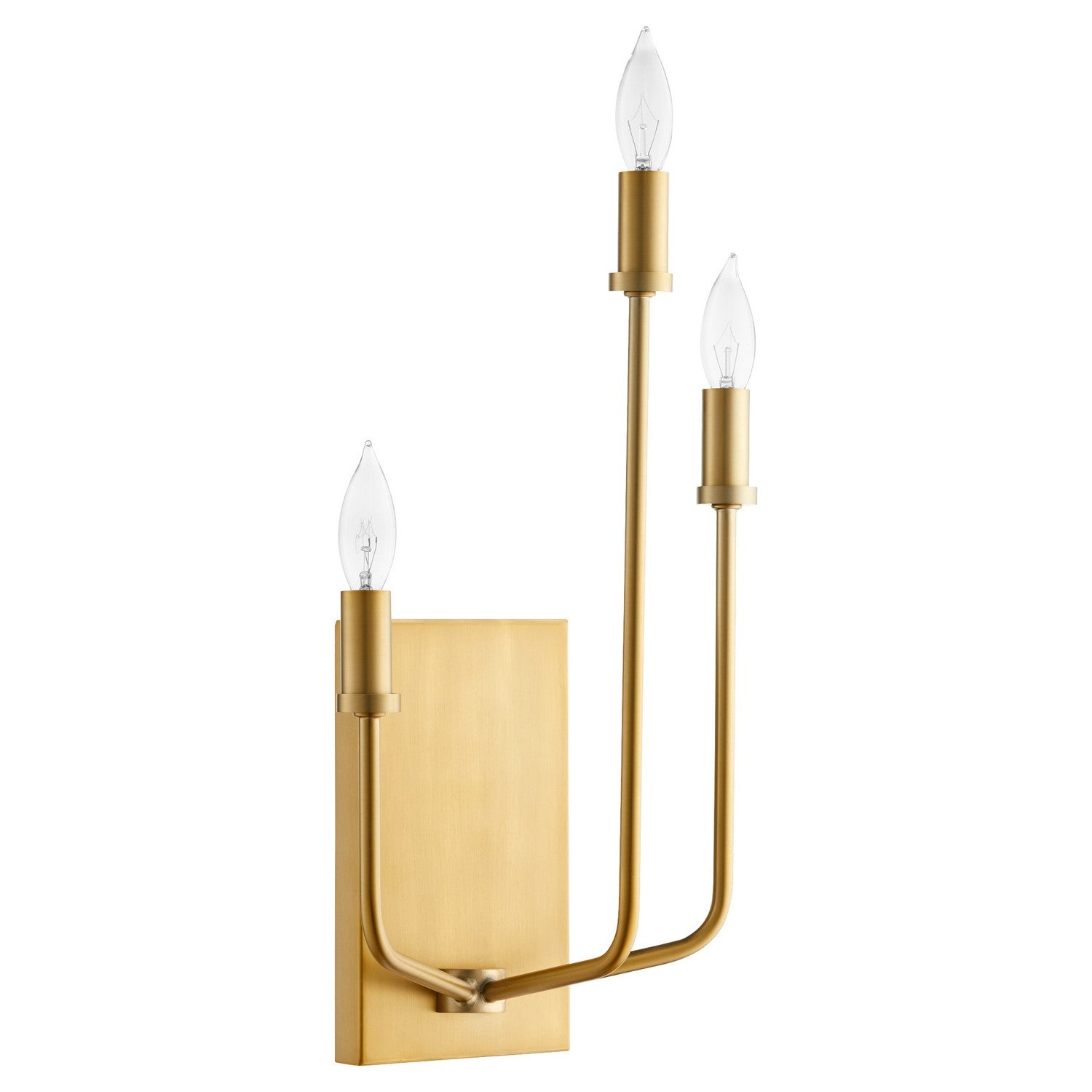 Quorum - 557-3-80 - Three Light Wall Mount - Harmony - Aged Brass