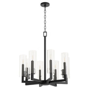 Quorum - 6277-8-69 - Eight Light Chandelier - Harbin - Textured Black