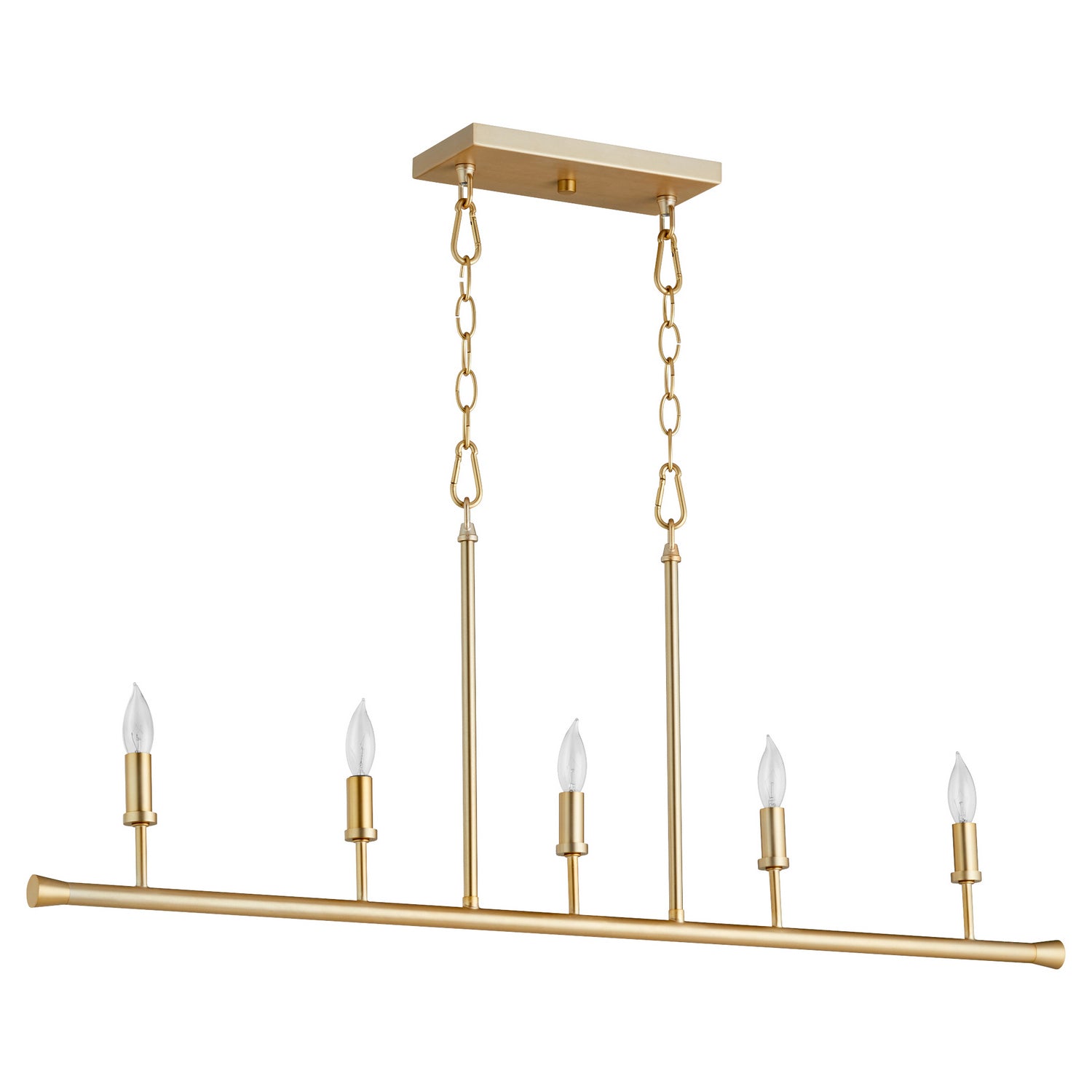 Quorum - 647-5-80 - Five Light Chandelier - Harmony - Aged Brass