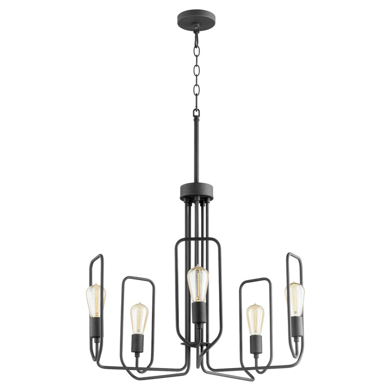 Quorum - 650-5-69 - Five Light Chandelier - Howe - Textured Black