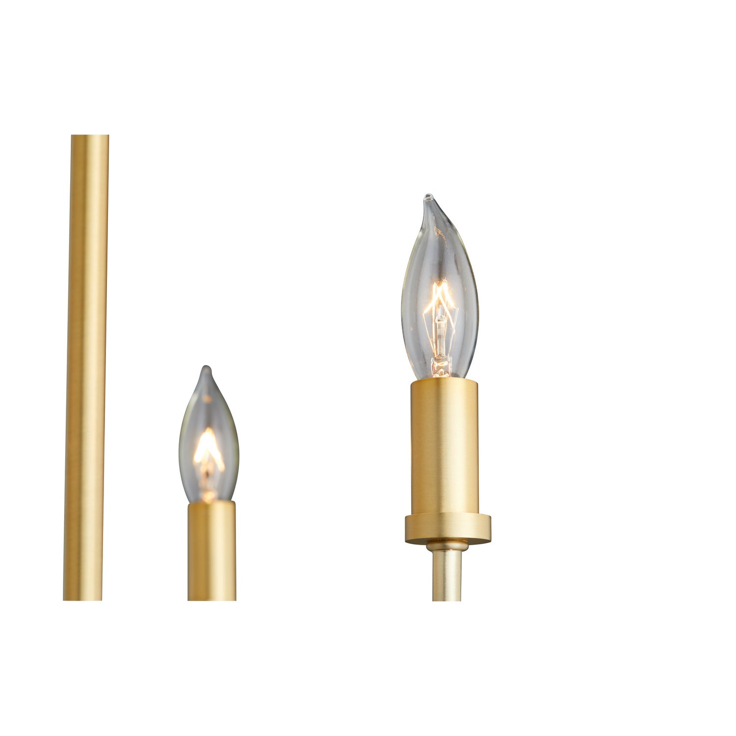 Quorum - 657-3-80 - Three Light Chandelier - Harmony - Aged Brass