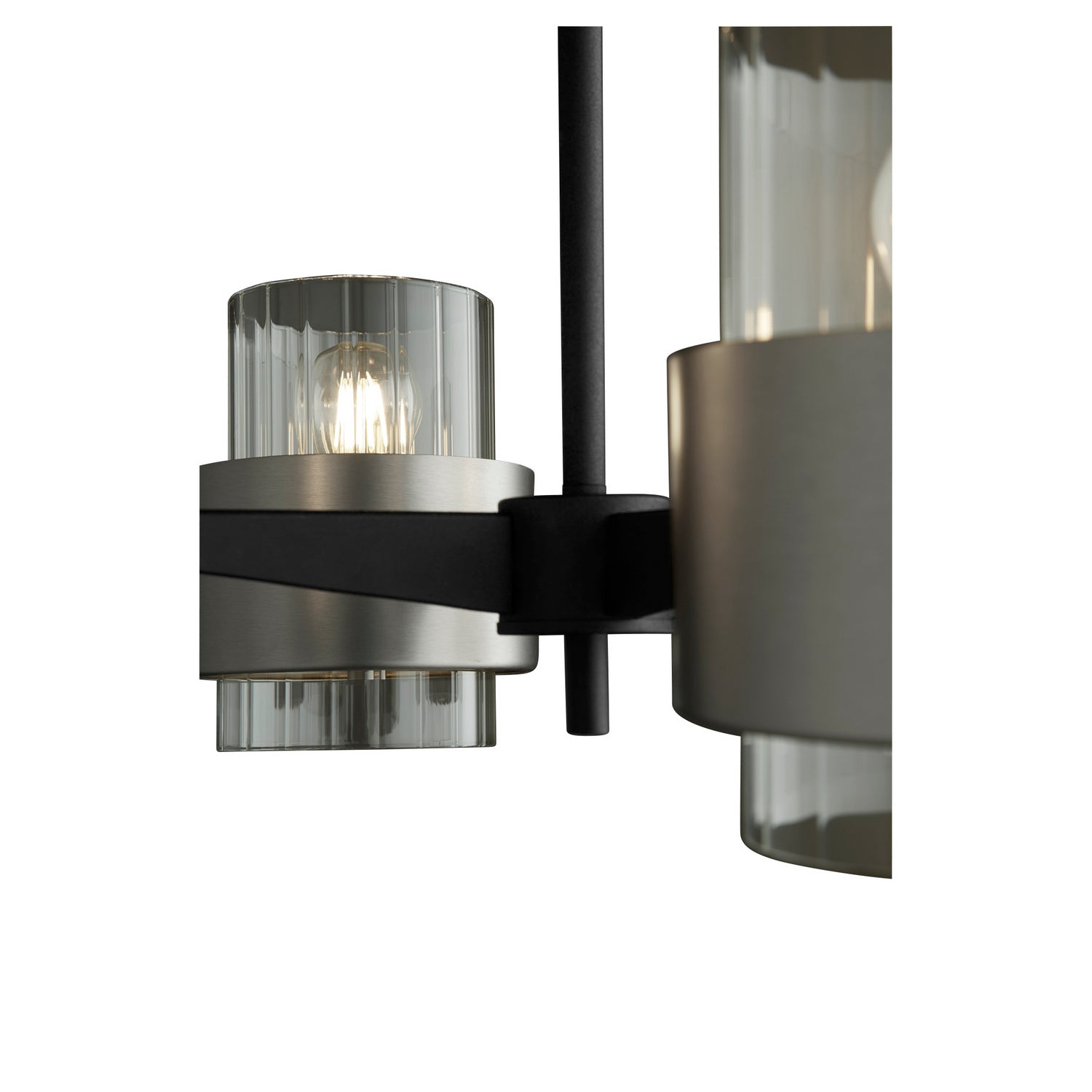 Quorum - 683-4-6965 - Four Light Chandelier - Epsilon - Textured Black w/ Satin Nickel
