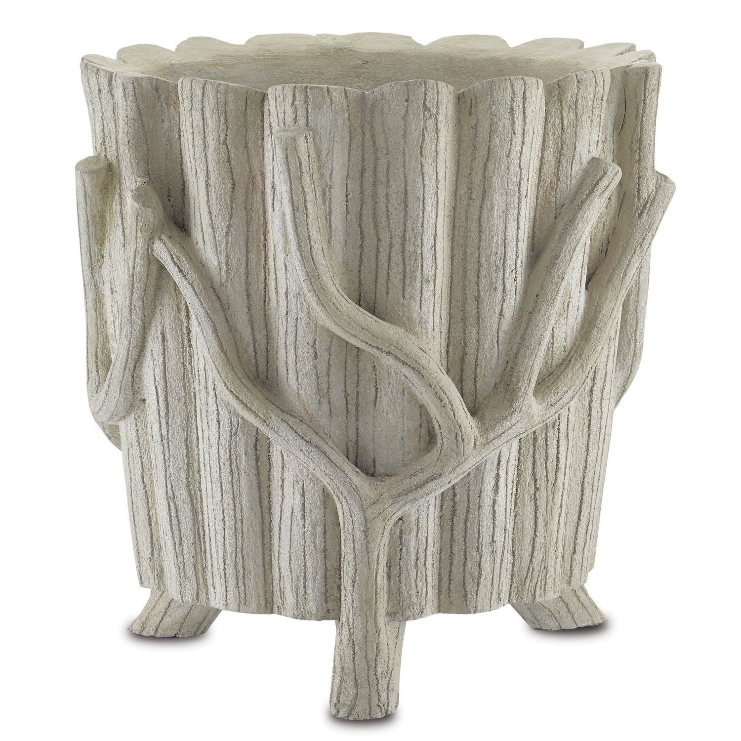 Currey and Company - 2200-0002 - Planter - Faux Bois Planter Collection - Portland / Faux Bois