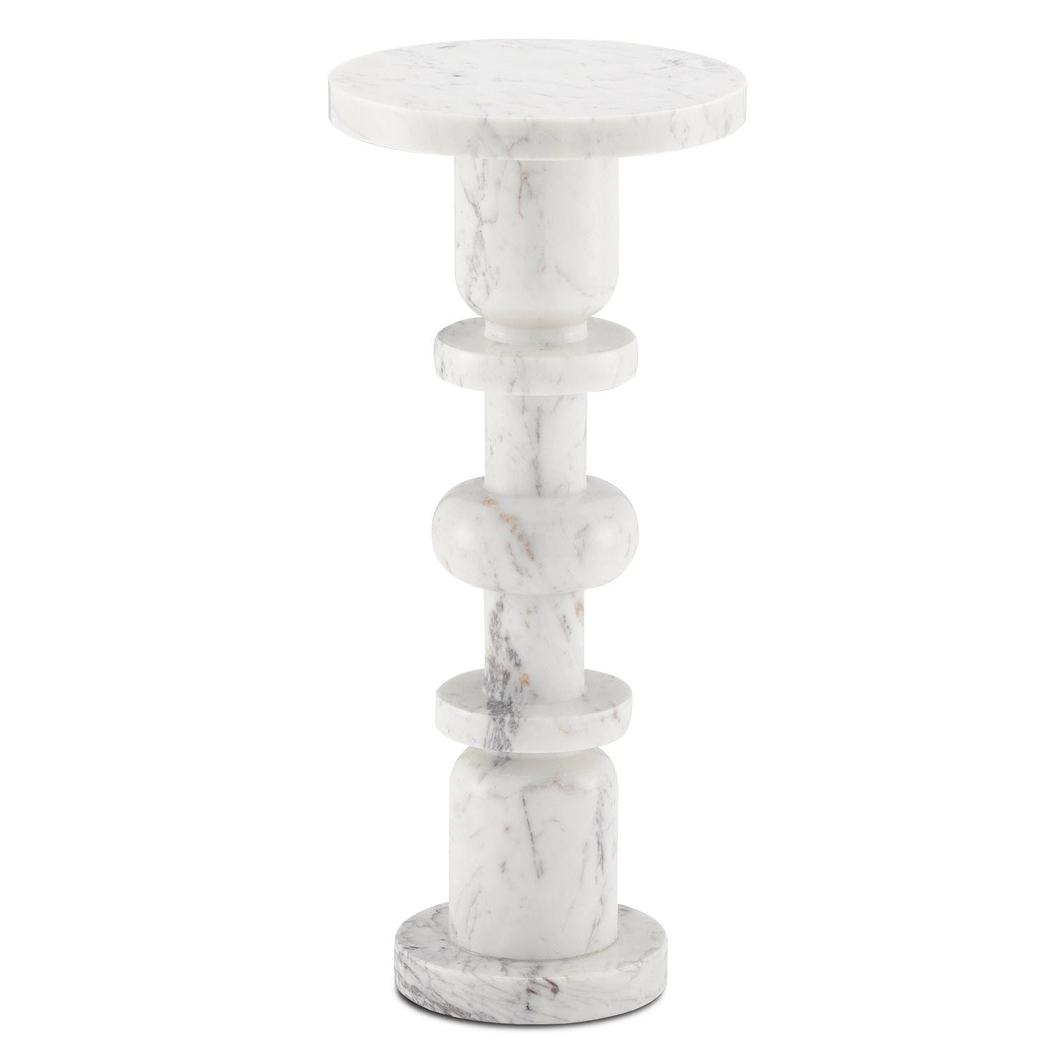 Currey and Company - 3000-0138 - Drinks Table - Sasha Collection - White