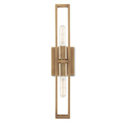 Currey and Company - 5800-0019 - Two Light Wall Sconce - Bergen Collection - Antique Brass