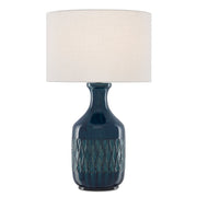 Currey and Company - 6000-0515 - One Light Table Lamp - Samba Collection - Ocean Blue