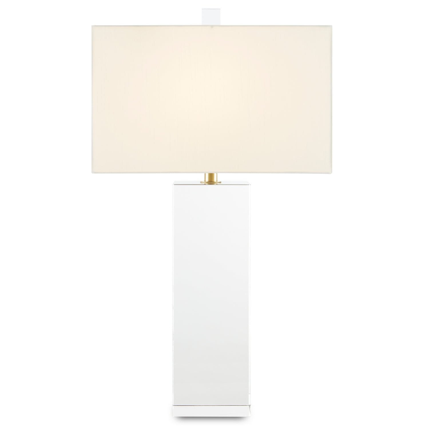 Currey and Company - 6000-0770 - One Light Table Lamp - Clara Table Lamp - Clear/Brass