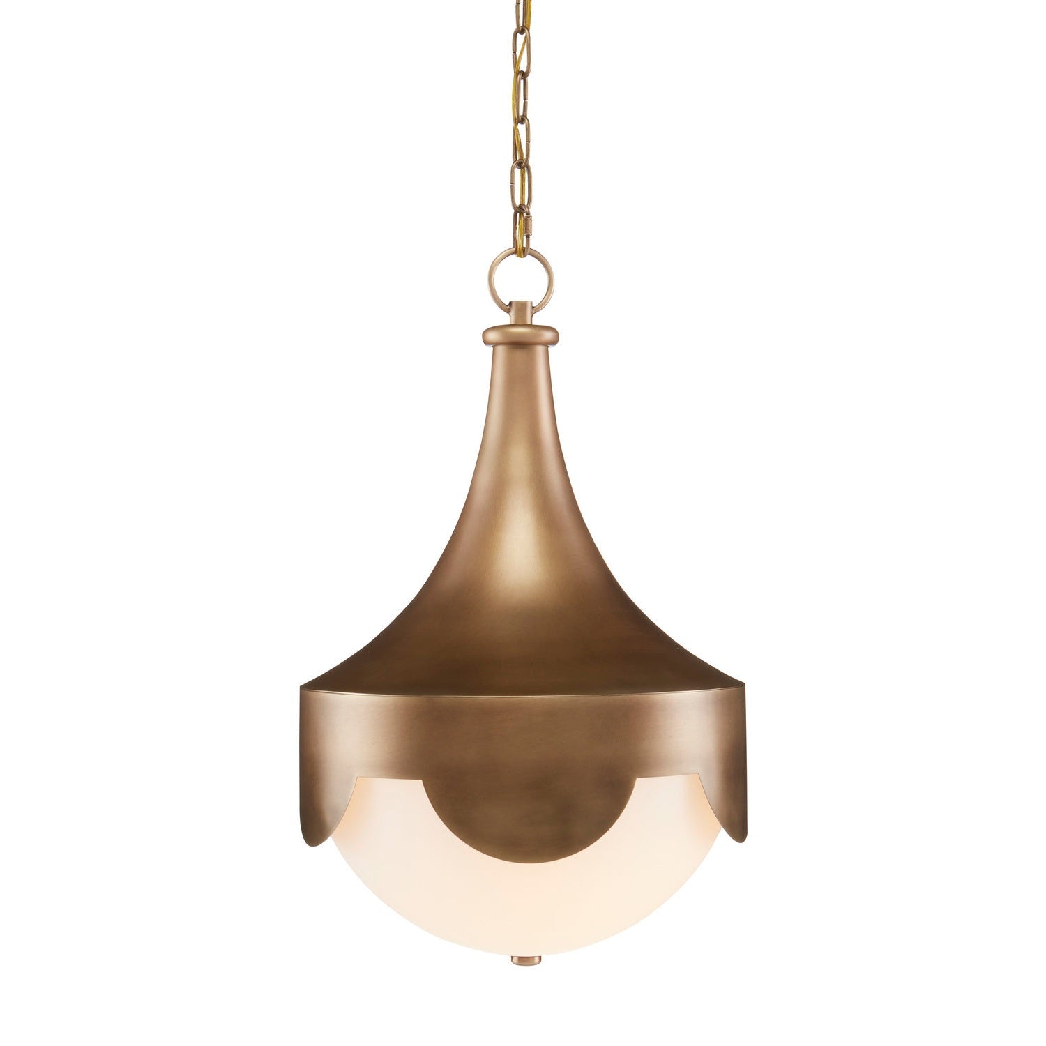 Currey and Company - 9000-0773 - LED Pendant - Pasha Brass Pendant - Antique Brass