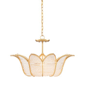 Currey and Company - 9000-0776 - Three Light Chandelier - Bebe Chandelier - Contemporary Gold Leaf/Clear