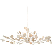 Currey and Company - 9000-0816 - Six Light Chandelier - Lunaria Collection - Contemporary Silver Leaf