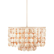 Currey and Company - 9000-0849 - Six Light Chandelier - Buko Collection - Coco Cream