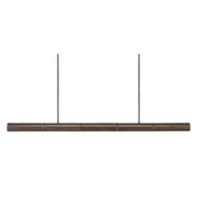 Currey and Company - 9000-0862 - Five Light Linear Chandelier - Lyon Collection - Bronze Verdigris/White