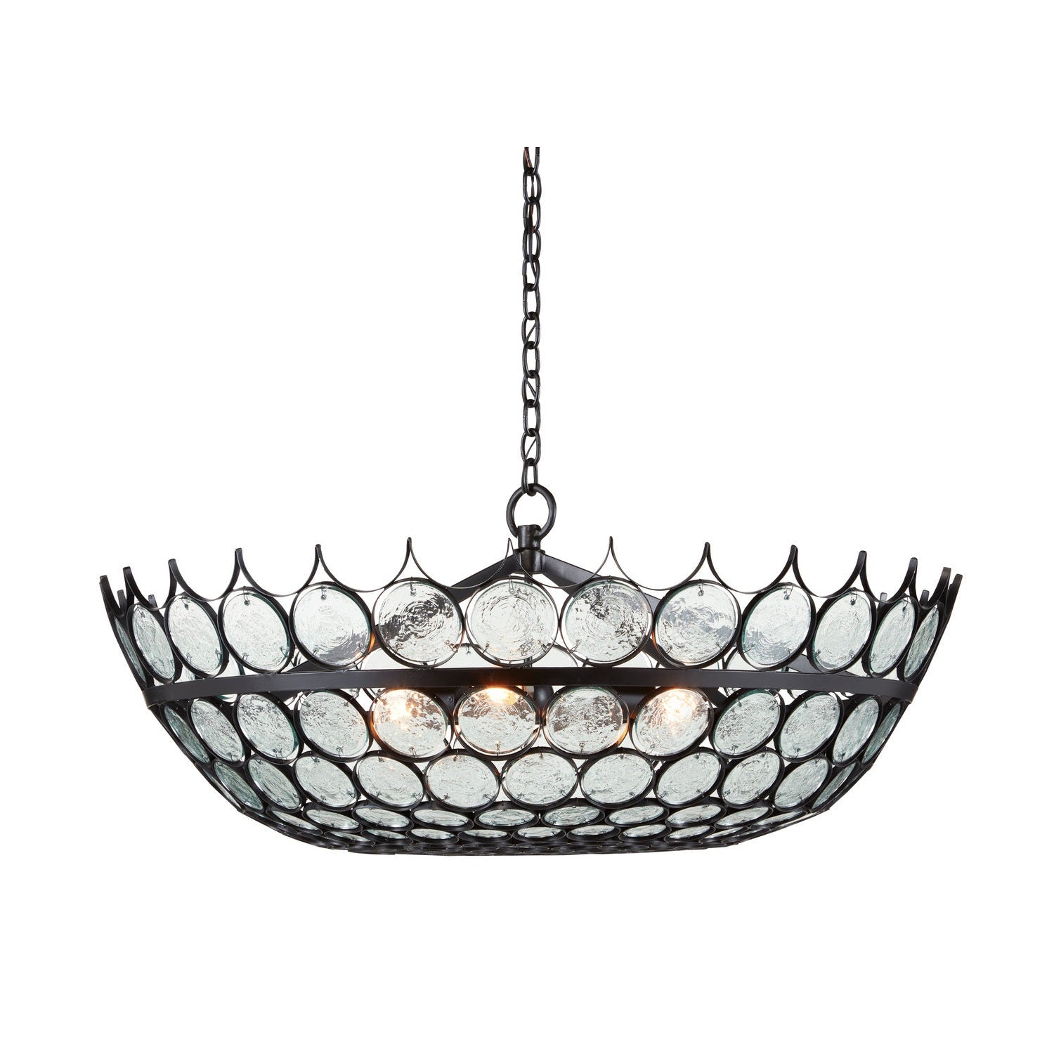 Currey and Company - 9000-0879 - Three Light Chandelier - Augustus Collection - Bronze