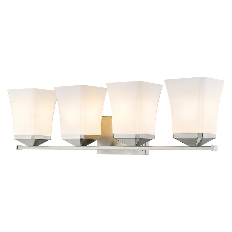 Z-Lite - 1939-4V-BN - Four Light Vanity - Darcy - Brushed Nickel
